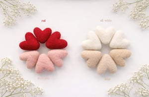 Image of Felted Little Hearts
