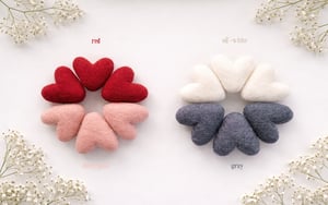 Image of Felted Little Hearts