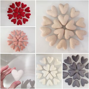 Image of Felted Little Hearts