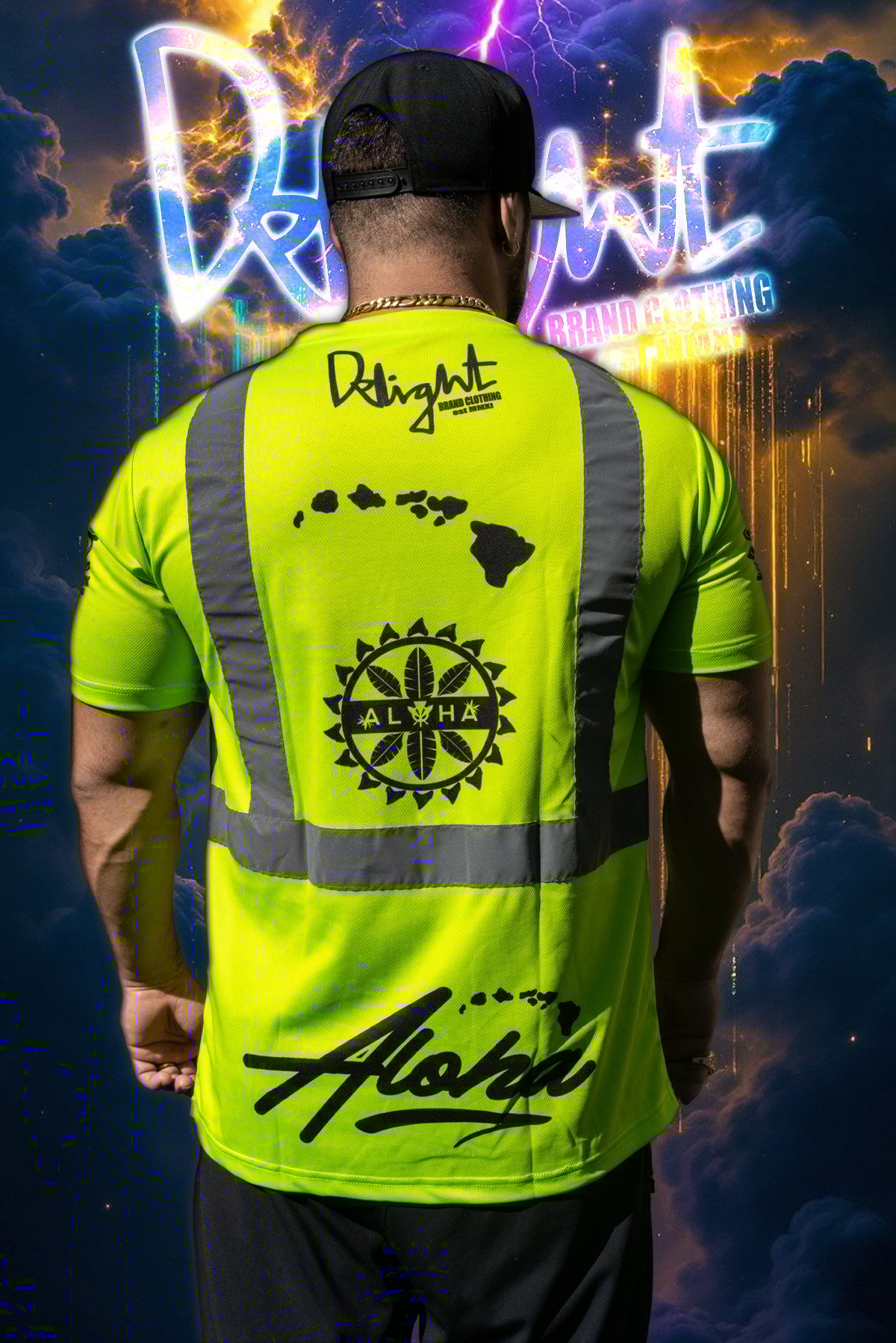 Aloha Islands Mano - Short Sleeve High Viz. (Neon Green)