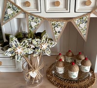 Image 3 of Hand-Created Rustic Bunting #65