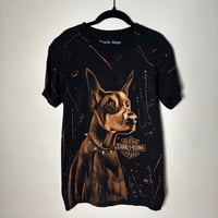 Image 3 of “DOBERDAVIDSON #1” Custom Bleach Painted T-shirt SMALL
