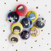 Image 2 of ORV: Sunfish Squid Biyoo YHK Constellations 1.25" inch Round Button Pin