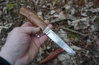 Image 2 of Puukko knife - Stainless steel, Alder Wood Handle