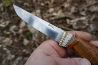 Image 4 of Puukko knife - Stainless steel, Alder Wood Handle