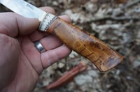 Image 5 of Puukko knife - Stainless steel, Alder Wood Handle