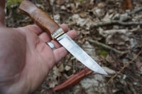 Image 7 of Puukko knife - Stainless steel, Alder Wood Handle