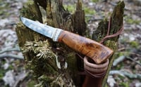 Image 24 of Puukko knife - Stainless steel, Alder Wood Handle