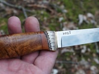 Image 3 of Puukko knife - Stainless steel, Alder Wood Handle