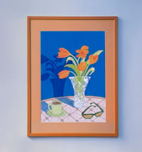Image 2 of Tulips on table