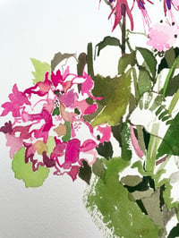 Image 2 of Wildflower original unframed gouache painting 