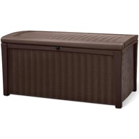 Image 1 of Keter Borneo 110 Gallon Resin Deck Box - Organization and Storage for Patio Furniture, Outdoor Cu...