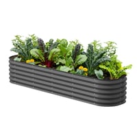 Image 1 of Vego garden Raised Garden Bed Kits, 17" Tall 9 in 1 8ft X 2ft Metal Raised Planter Bed for Vegeta...