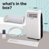 Image 2 of SereneLife Small Air Conditioner Portable 12,000 BTU with Built-in Dehumidifier - Portable AC Uni...