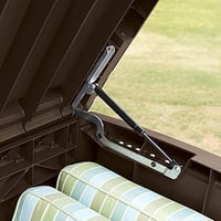 Image 2 of Keter Borneo 110 Gallon Resin Deck Box - Organization and Storage for Patio Furniture, Outdoor Cu...