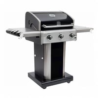 Image 3 of Kenmore 3-Burner Propane BBQ Grill, 30,000 BTUs Gas Grill with Cast Iron Cooking Grates, Folding ...