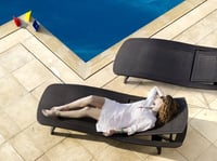 Image 3 of Keter Set of 2 Pacific Sun Lounge Chair Outdoor Chaise Pool Chairs with Resin Rattan Look and Adj...