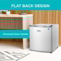 Image 3 of BLACK+DECKER 1.7 Cu. Ft. Compact Refrigerator, ENERGY STAR Certified, Single Door Mini Fridge wit...