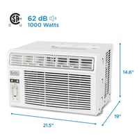 Image 3 of BLACK+DECKER Window Air Conditioner 12000 BTU, AC Window Unit Cools Up to 550 Square Feet, Window...