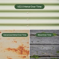 Image 3 of Vego garden Raised Garden Bed Kits, 17" Tall 9 in 1 8ft X 2ft Metal Raised Planter Bed for Vegeta...