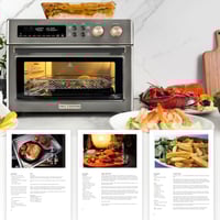 Image 3 of VAL CUCINA Infrared Heating Air Fryer Toaster Oven, Extra Large Countertop Convection Oven 10-in-...
