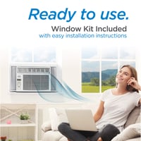 Image 4 of BLACK+DECKER Window Air Conditioner 12000 BTU, AC Window Unit Cools Up to 550 Square Feet, Window...