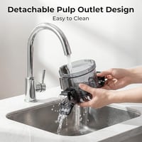 Image 5 of EanOruus Juicer Machines, 3-in-1 Cold Press Juicer with 6.5" Extra Large Chute, 100oz Large Capac...