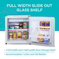 Image 5 of BLACK+DECKER 1.7 Cu. Ft. Compact Refrigerator, ENERGY STAR Certified, Single Door Mini Fridge wit...