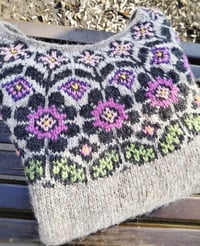 Image 1 of “Alpin bloom” - Icelandic wool sweater - Preorder