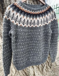 Image 3 of “Valemon” - Icelandic wool sweater - Rough sea - Ready to ship