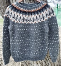 Image 1 of “Valemon” - Icelandic wool sweater - Rough sea - Ready to ship