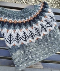 Image 1 of  “Valemon” - Icelandic wool sweater - Rough sea - Preorder 