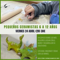 Image 1 of TALLER PEQUEÑOS CERAMISTAS VIERNES 24 ABRIL 17:30