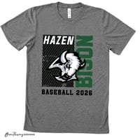 Image 1 of PREORDER :: Hazen Bison  Baseball with Roster Adult only