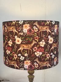 Image 4 of Deer Floral Maroon Shade