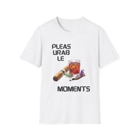 Image 1 of Cigar & Whiskey T-Shirt — "Pleasurable Moments" Relaxed Barbecue Gift