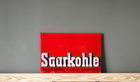 Image 1 of Vintage (ca. 1950s) German (Enamel) Saarkohle (Saar Coal) Advertising Sign