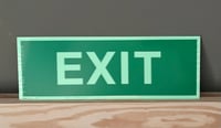 Image 2 of German (Aluminum Composite) Green Emergency Exit Sign