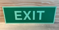 Image 3 of German (Aluminum Composite) Green Emergency Exit Sign