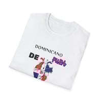 Image 2 of Dominicano De Pura  Sepa! T-Shirt — Dominican Pride Flag Heart Tee