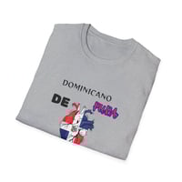 Image 3 of Dominicano De Pura  Sepa! T-Shirt — Dominican Pride Flag Heart Tee
