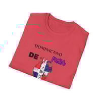 Image 5 of Dominicano De Pura  Sepa! T-Shirt — Dominican Pride Flag Heart Tee