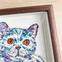 Image 2 of Framed Bespoke Pet Portrait (12x12cm)