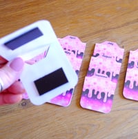 Image 2 of Handmade Magnetic Monthly Planner Tabs, trending, purple, hearts, pink, dividers, notebook, gift