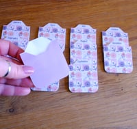 Image 3 of Handmade Magnetic Planner Tabs, trending, pink, purple, flowers, dividers, notebook, gift