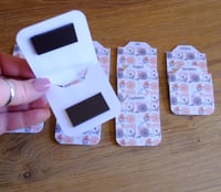 Image 2 of Handmade Magnetic Planner Tabs, trending, pink, purple, flowers, dividers, notebook, gift