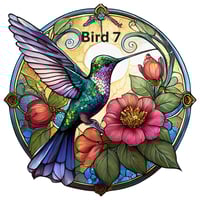 Image 7 of 🌈✨ 8-Inch 3D UV Printed "Humming Birds" Wind Spinners