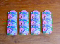 Image 1 of Handmade Magnetic Planner Tabs, trending, flowers, floral, green, pink, dividers, notebook, gift