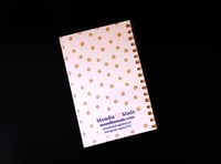 Image 4 of Handmade Boho Daily Planner Bound Notebook, book, journal, notes, gift, plants, poka dots