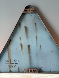 Image 3 of Vintage (1970s) German (Enamel) Pedestrian Crossing Warning Sign